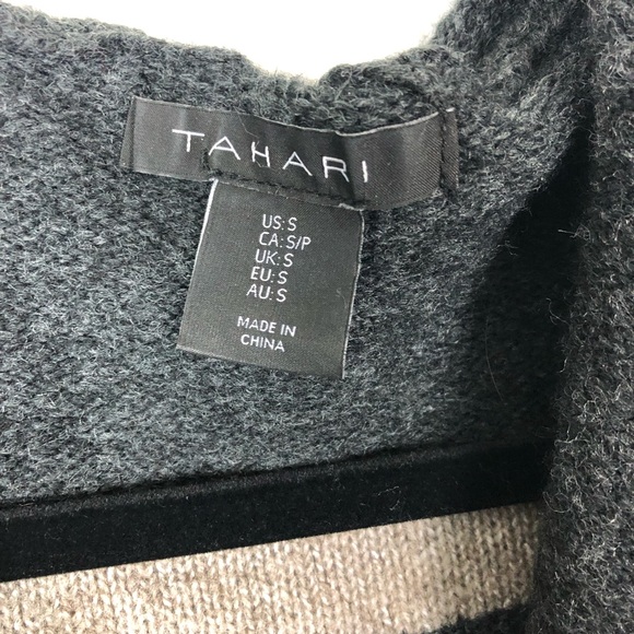Tahari striped open cardigan - Picture 4 of 4